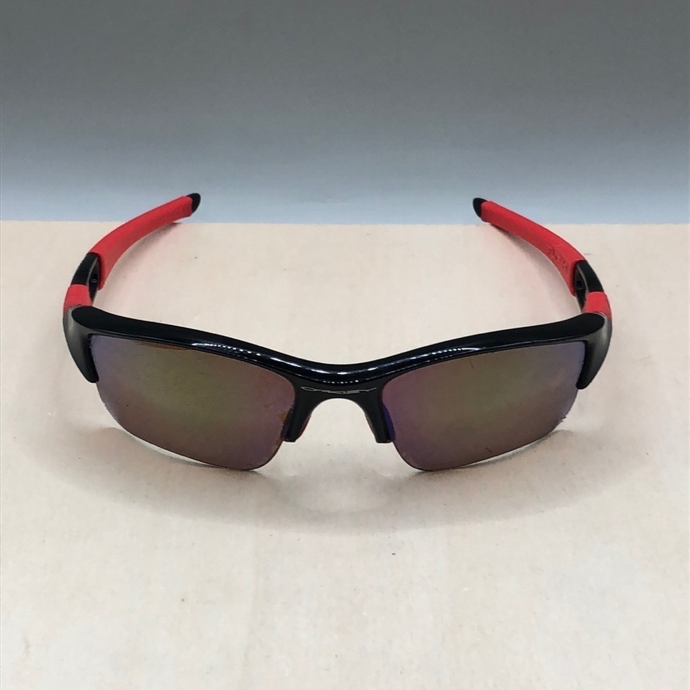 Oakley Flak OO9009-10 Sunglasses Wrap FRAMES ONLY Black Red Unisex.